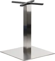Tischgestell, Tischbeine aus Edelstahl SH-3002-7/S, für Büro, Hotel, Restaurant, 55x55x72,5 cm, gebürsteter Edelstahl