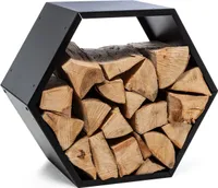 blumfeldt Kindlewood, praktický úložný priestor z dreva, úložný priestor z dreva, oceľový úložný box, rustikálny, materiál: odolná 2 mm oceľ, hrdzavá farba