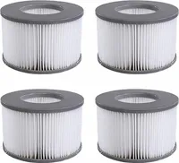 Mspa Filterkartusche für Filter,mspa Filter kompatibel mit MSpa Modelle ab 2020,Wasserfilter für heiße U-Boote und Spa,Filter für mspa für aufblasbare Pools (4 Stück)