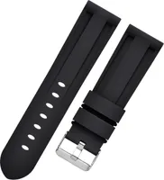INF Silikonarmband für Huawei-, Garmin- und Samsung-Uhren Schwarz 26mm