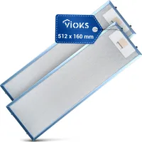 Metallfettfilter 2-er Set Ersatz für AEG 405534414/9 512x160mm für Dunstabzugshaube