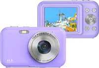 INF Digitální fotoaparát s 1080P, 44MP, 16x zoom, 2,4palcový displej Nachový