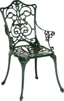 Merxx Sessel "Lugano" - Aluminiumguss, Farbe: grün, (TxBxH): 55 x 50 x 89 cm