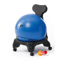 Weplay KE0311-00K Großer Ball Stuhl, 50 x 60 x 79 cm, blau/schwarz