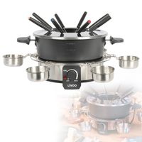 Livoo Elektrisches Fondue-Set 8 Personen 1,8 L 1000 W Schwarz