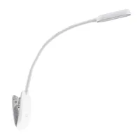 Prios LED-Klemmleuchte Najari, weiß, Akku, USB, dimmbar