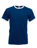 Ringer Herren T-Shirt - Farbe: Navy/White - Größe: L