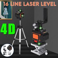 16 Line Laser Level 360° Kreuzlinienlaser Wasserwaage Linienlaser Measure+Stativ