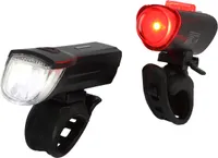 FISCHER TWIN Akku LED USB Beleuchtungs-Set 30 Lux mit 360 Grad Rückleuchte