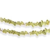 Halskette - Zuchtperlen - Peridot - grün