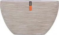 Capi Europe Topf oval Rib Anthracite & Ivory - 59x14x34 - Elfenbein