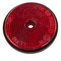 2x Reflektor Anhänger Rot Rund 60mm