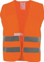 Warnschutzweste orange EN20471 Kl.2 m.Reflexstreifen a.PES