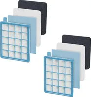 Sillar Filter komp. zu Philips FC8058/01 ersatz für Philips PowerPro Active, PowerPro Compact Staubsauger wie FC8477/91 Ersatzfilter Filterset Staubsaugerfilter, 2er Pack, Vorrat für ein Jahr