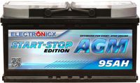 Electronicx AGM Autobatterie Starterbatterie Batterie Start-Stop 95 AH 12V 950A