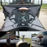 9 Stück Skelett Figuren Gothic Anhänger Auto