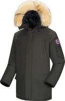 Subprime Subprime - Męska kurtka zimowa parka Tommy - Zielony - Rozmiar M