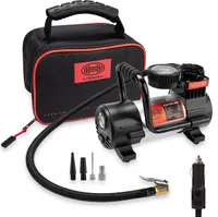 HEYNER®Auto Kompressor 12V elektrische Luftpumpe tragbarer Kompressor 9 bar, mit LED Beleuchtung