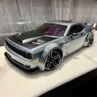 Ferngesteuertes Auto mit Licht für Kinder von 3-12 Jahren, 1:10 Bürstenlosen RC-Auto, Geschenke für Jungen, Grau, HNR H9802 PNTHER