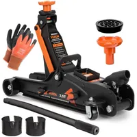 Wagenheber Autoheber Rangierwagenheber 2,5T + 3x Gummi + Inklusive Montagehandschuhe 85-365mm Heber PKW SN10663