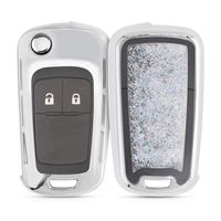 kwmobile Autoschlüssel Hülle kompatibel mit Audi 3-Tasten Klappschlüssel TPU Schutzhülle Schlüsselhülle Cover Schneekugel Sterne Schwarz Metallic Schwarz kwmobile Autoschlüssel Hülle kompatibel mit Audi 3-Tasten Klappschlüssel TPU Schutzhülle Schlüsselhülle Cover Schneekugel Sterne Schwarz Metallic Schwarz
