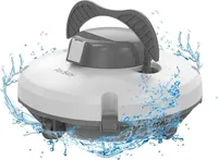 Redkey S100 Akumulatorowy robot basenowy do basenu naziemnego, automatyczny odkurzacz basenowy wytrzymuje 120 minut z dużą mocą ssania, 180 μm do basenu naziemnego/płytkiego