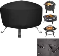 Abdeckung für Feuerschale Wasserdicht,Abdeckung Feuerschalen für den Garten,Terrasse und Balkon, Gewebe Abdeckung für Feuertonne und Feuerkorb,feuerschalen Abdeckung(Ø95x75cm)