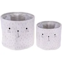 Spielzeugkörbe, 2 Größen, Katzen-Motiv