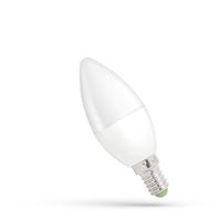 LED E14 6W 230V AC ZIMNA BIAŁA ŚWIECA 560 lumenów 160°