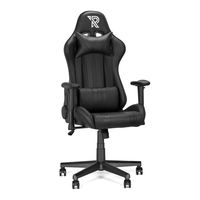 Ranqer Felix Gaming Stuhl - Verstellbare Armlehnen - Verstellbare Rückenlehne und Kissen - Ergonomischer Gaming Stuhl - Stabiles Nylon Gestell - Schwarz