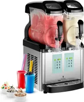 Royal Catering Slush-Maschine - 2 x 8 l - LED - Ice-Cream-Funktion -