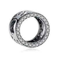 PANDACHARMS Liebesband Charm, 925er Sterling Silber, passt zu Pandora