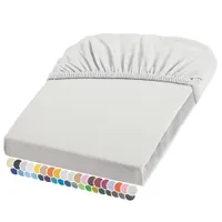 liebling Elasthan Spannbetttuch 120x200 bis 130-220 cm, mit Rundumgummizug, faltenfrei & atmungsaktiv, Matratzen bis 26 cm Höhe, weiß