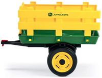 Peg Perego Anhänger 2 Räder,John Deere Stake-Side Trailer,grün/gelb