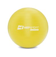 Hop-Sport Gymnastikball inkl. Ballpumpe, 45 cm, Maximalbelastbarkeit bis 100kg, Fitnessball ideal für für Yoga Pilates, Balance Übung  - Gelb HS-R045YB