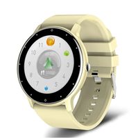 TPFNet Smartwatch mit Silikon Armband - individuelles Display - Smart Watch Armbanduhr - Modell SW1 - Gelb
