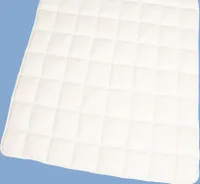 Matratzenauflage 100x200 Schurwolle Topper Unterbett Baumwolle weiß