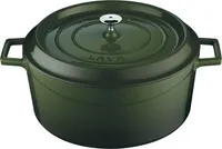 Runder Gusseisentopf, grün, 0,35 l, Ø 10 cm LAVA Metall