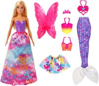 Barbie Dreamtopia 3-in1-Fantasie Spielset mit Puppe (blond)