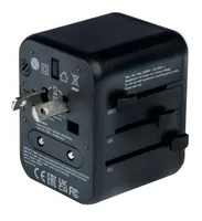 Verbatim Universal Travel Adapter with 1 x USB-C PD 20W 1 USB-A QC 3.0