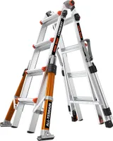 Leiter CONQUEST 2.0 PRO M17 4x4 stufen, viacpolohový, hliník 16337EN-018 + TOOL TRAY