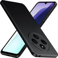 Silikon Hülle für Xiaomi Redmi 14C / Poco C75 Schutzhülle Matt Schwarz Backcover Handy Case