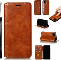 Apple iPhone 11 Pro Max [6,5 Zoll] Handyhülle Tasche Flip Case Schutzhülle Braun