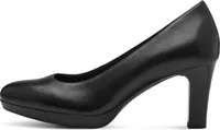 Tamaris Damen Pumps Leder Plateau Blockabsatz weiches TOUCHit Fußbett 1-22410-41, Größe:41 EU, Farbe:Schwarz