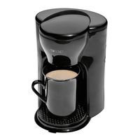 Clatronic® 1-Tassen-Kaffeeautomat | Kaffeemaschine perfekt für Singles | Filterkaffeemaschine inkl. Keramiktasse | kleine Kaffeefiltermaschine ideal für unterwegs | KA 3356