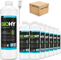 BiOHY Rohrreiniger (12x1l Flasche) + Dosierer | EXTRA STARK | Flüssiger, hochkonzentrierter Abflussreiniger | Geruchsneutral | Für alle Verstopfungen