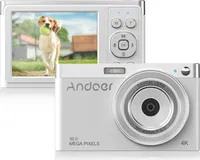 Digitálny fotoaparát Andoer 4K - 50 Mpx HD, 2,88" displej IPS, 16-násobný digitálny zoom a EIS - ideálny na cestovanie a rodinné fotografie