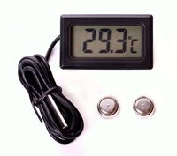 Digital Einbau Thermometer Digitalthermometer Temperaturmesser LCD -10°+120°C