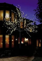 LED Lichterbaum mit 500 warm-weißen Lichtern beleuchtet, 220 cm hoch, die Lichterzweige sind flexibel, Weihnachtsbaum mit Lichterkette