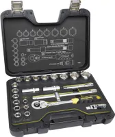 C.K Tools Zestaw nasadek metrycznych z grzechotką, 24 elementy, 1/2 (T4662)